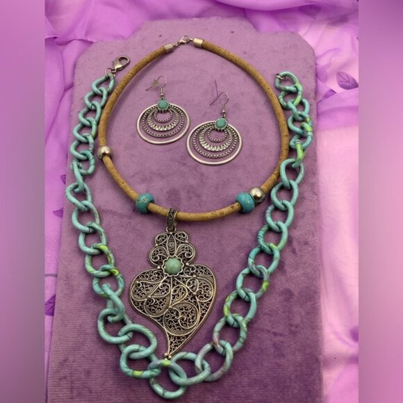 Boho Jewelry Necklaces and earrings - Picture 1 of 2